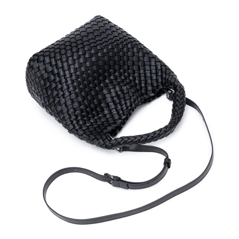 Niche Hand-Woven Hand-Woven Bag, Versatile Mother-In-Law Bag, Textured One-Shoulder Armpit Vegetable Basket, Bucket Bag - Image 4