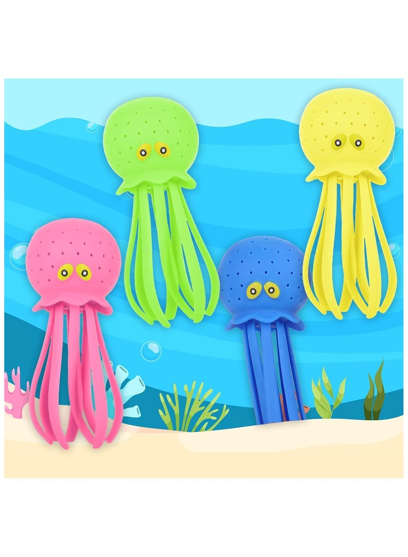 Soofam Octopus Bath Toy, Octopus Water Pool Toys for Toddlers, Water Table Toys, Water Bombs Splash Balls for Kids, Summer Bath Swimming Toys, Pool Toys for Kids Ages 3-8 (4PCS) - Image 4