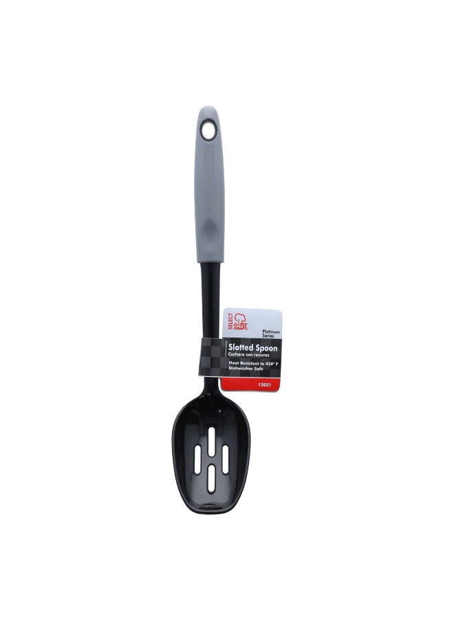 Chef Craft Nylon Slotted Spoon Grey and Black 12inch 12031  - Image 4