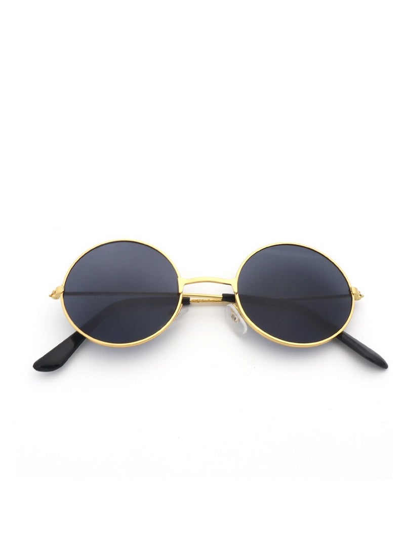 Generic Small Round Polarized Sunglasses for Men Women Circle Retro Shades Metal Hippie Sunglasses UV400  - Image 1