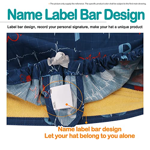 GUOER Hat Bouffant Cap One Size Multi Color (Blue38) - Image 3