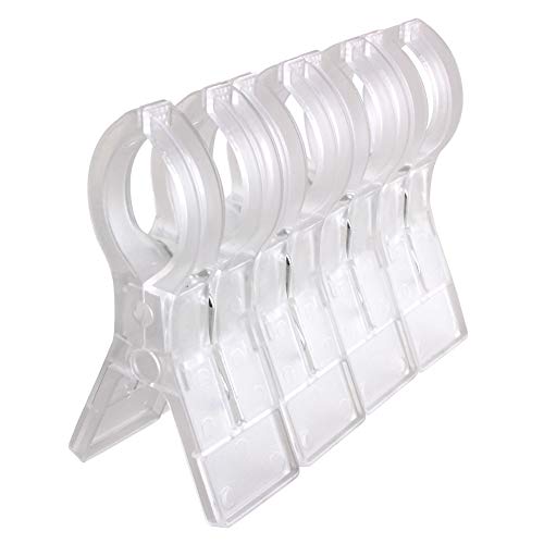 WARMBUY Clear Plastic Towel Clips, 8 Pack - Image 4