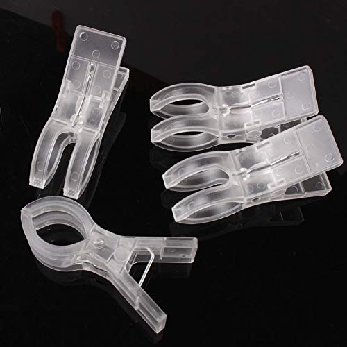 WARMBUY Clear Plastic Towel Clips, 8 Pack - Image 5
