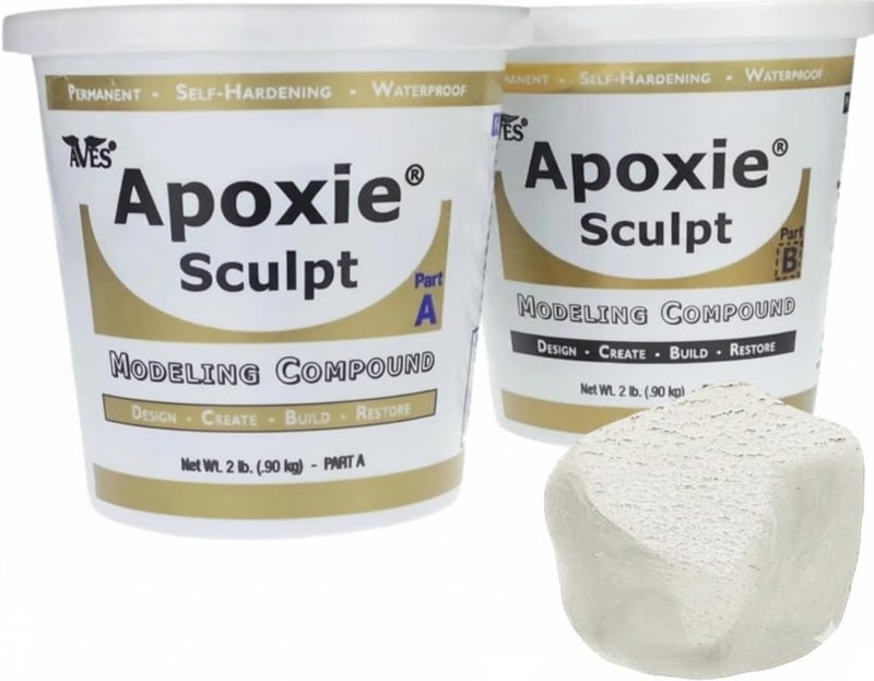 Aves Apoxie Sculpt 4 lb. White, 2-Part Self-Hardening Modeling Compound - Image 1
