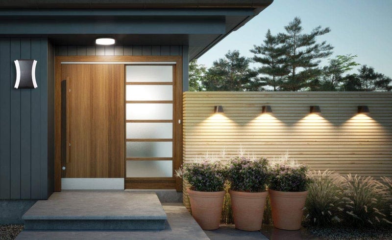 VRCT 12W LED Outdoor Bulkhead Waterproof IP54 Exterior Wall Step Light Fixture Lamp (Warm White, Size: 16cm X 20cm) - Image 4