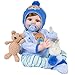 Aori Reborn Baby Boy Doll  22 Inch Realistic Lifelike Weighted Newborn Boy with Ultra Soft Body Pacifier Outfit  Handmade Soft Vinyl Baby Doll for Kids 3 Toddlers Collectors - Image 4