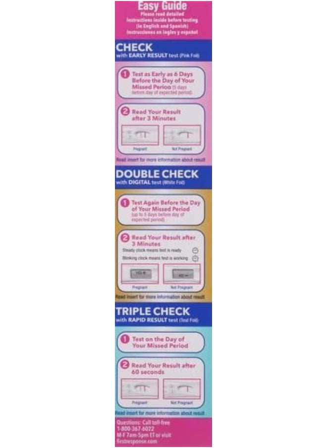 FIRST RESPONSE - First Response Triple Check Pregnancy Test 3 ct. - Image 1