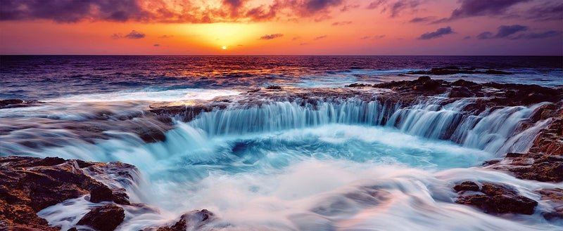 JATOK Diamond Painting Kits for Adults, DIY 5D Diamond Painting Paint Large Sunset Waterfall (35.5x15.7inch) by Number with Gem Art Drill Diamond Painting Kits for Kids for Home Wall Décor, Gifts - Image 2