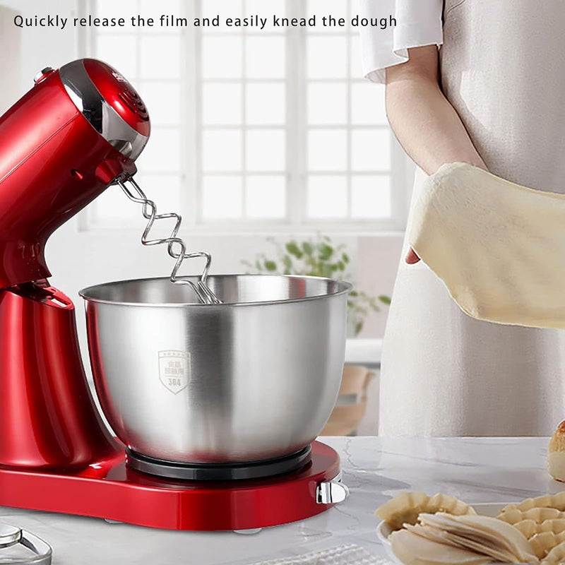 Dessini Regina OS808 Stand Mixer 3.5L 800W With 5 Speed Settings And Stainless Steel Bowl Red/Silver - Image 1
