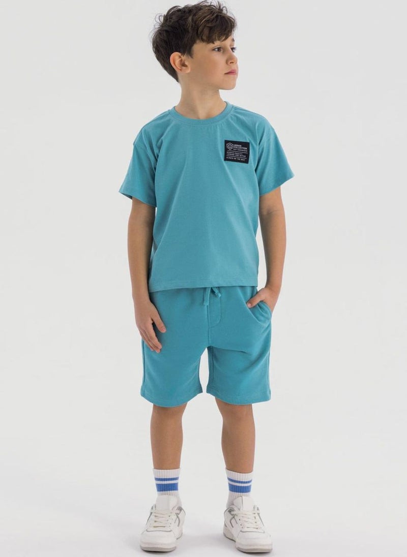 MINOTI Boy’s Two-Piece Set with Printed T-Shirt and Shorts - Image 1
