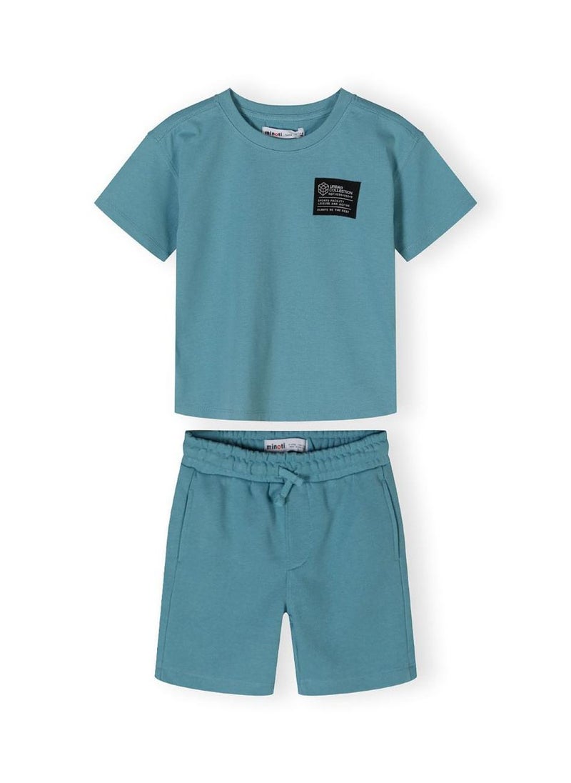MINOTI Boy’s Two-Piece Set with Printed T-Shirt and Shorts - Image 2