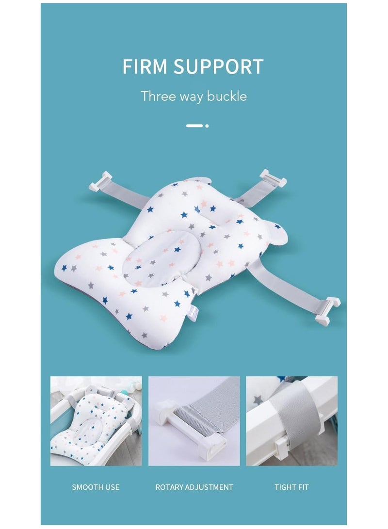 Sybil's 2 in 1 Bath Safety Kit Includes 1 x Baby Bath Pad and 3 x Baby Bath Caps with Ear Eye and Mouth Protection  - Image 3