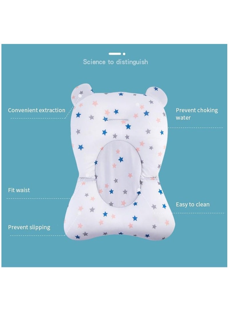Sybil's 2 in 1 Bath Safety Kit Includes 1 x Baby Bath Pad and 3 x Baby Bath Caps with Ear Eye and Mouth Protection  - Image 4