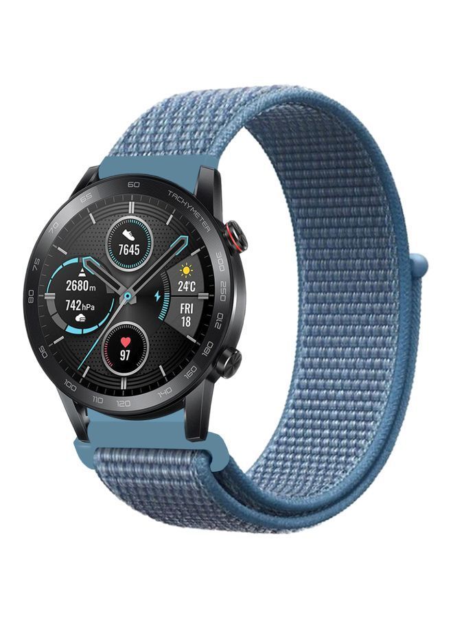 NIBEMINENT Replacement Band For Honor MagicWatch 2 42mm Cape Blue  - Image 1
