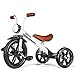 KRIDDO Kids Tricycle 12 Inch Puncture Free Wheel w Front Light Adjustable Seat Height Gift for 25 Year Olds White - Image 4
