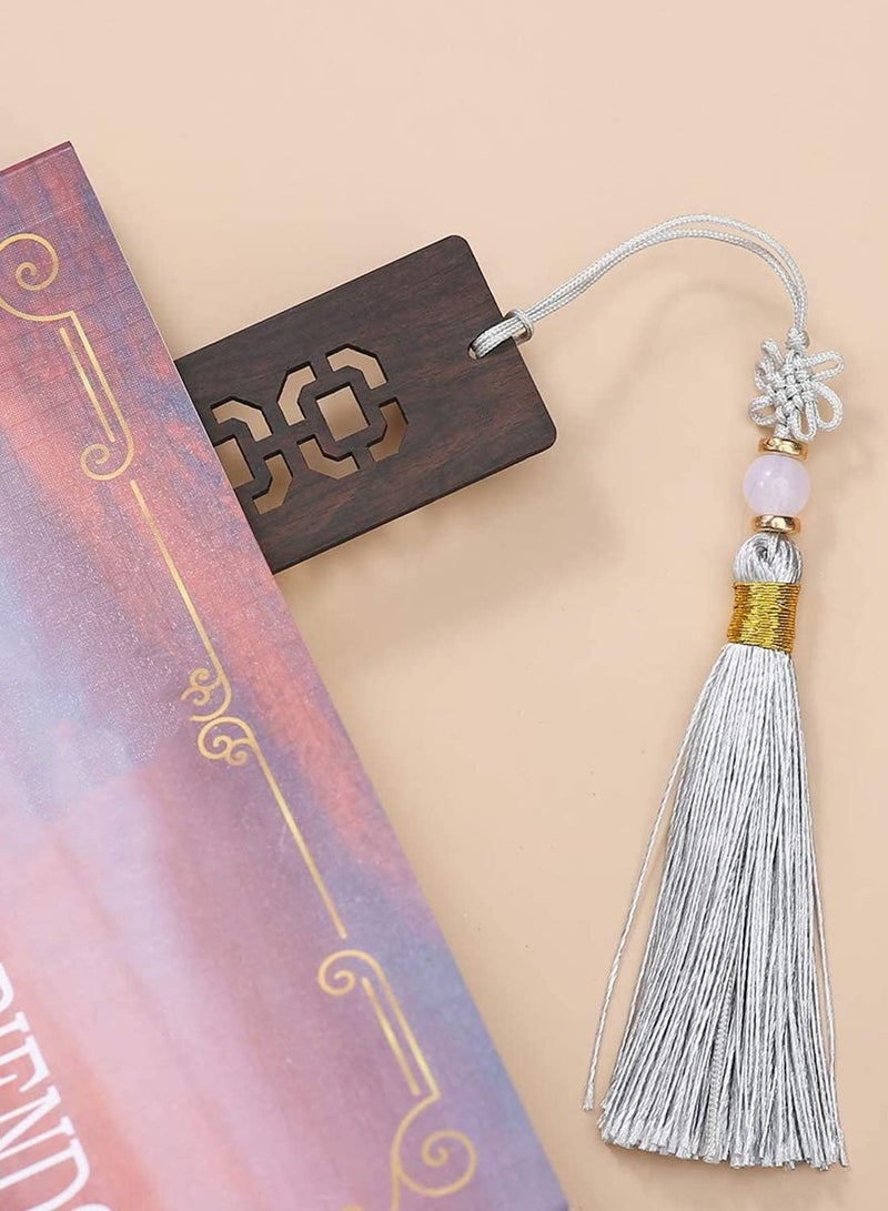 Handmade Wooden Bookmark Gift Box Set, Wooden Bookmark With Beautiful Tassels, Bookmark is a Unique Gift for Teachers, Students, Men and Women - Image 2
