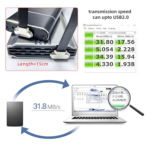 CY Cord Angled USB-C Type C to USB-C Ultra Slim Flat Power USB2.0 Data Cable 65W Fast Charge for Laptop Tablet Phone (15cm) - Image 4