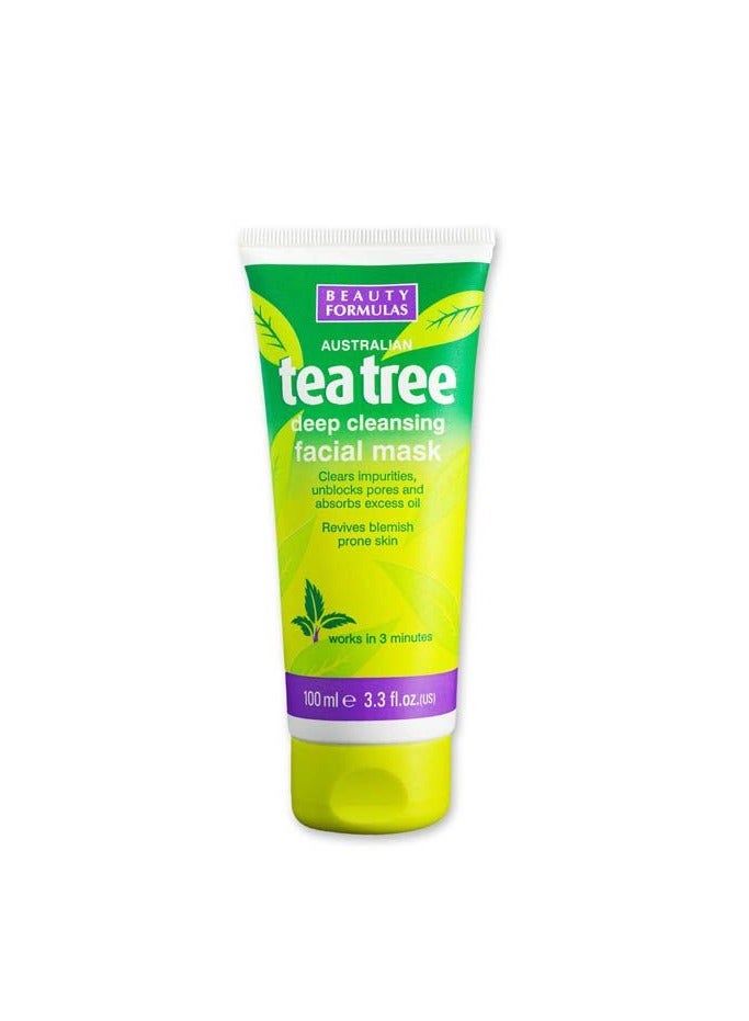 BEAUTY FORMULAS Beauty Formulas Tea Tree Face Mask 100 ml