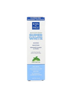 Kiss My face Toothpaste Whitening Cool Mint 4.5 Ounce (Flouridefree) (133Ml) (3 Pack)  - Image 1