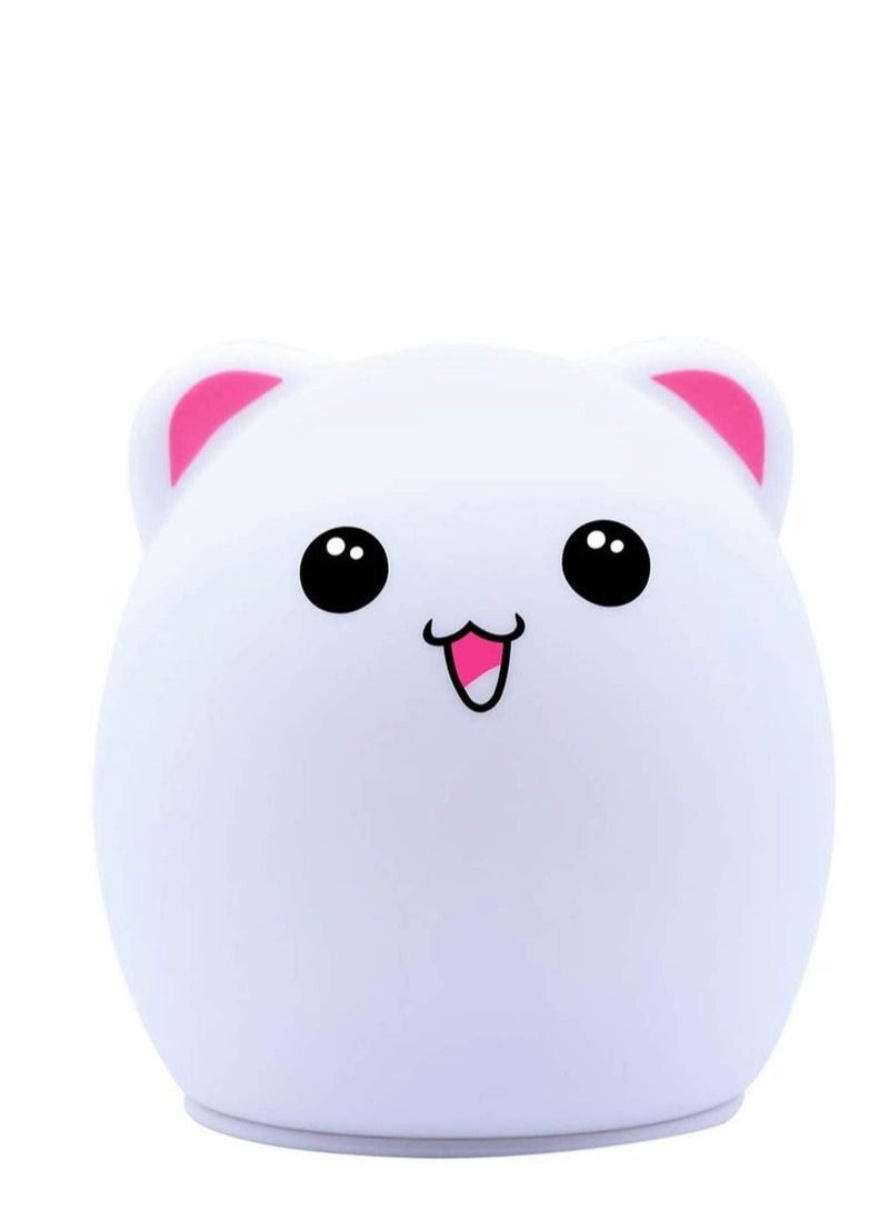 Cute soft silicone bear light, nursery light, touch sensor control light, portable night light - Image 1