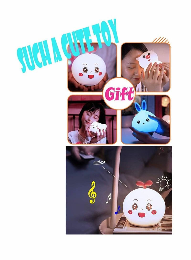 Cute soft silicone bear light, nursery light, touch sensor control light, portable night light - Image 4