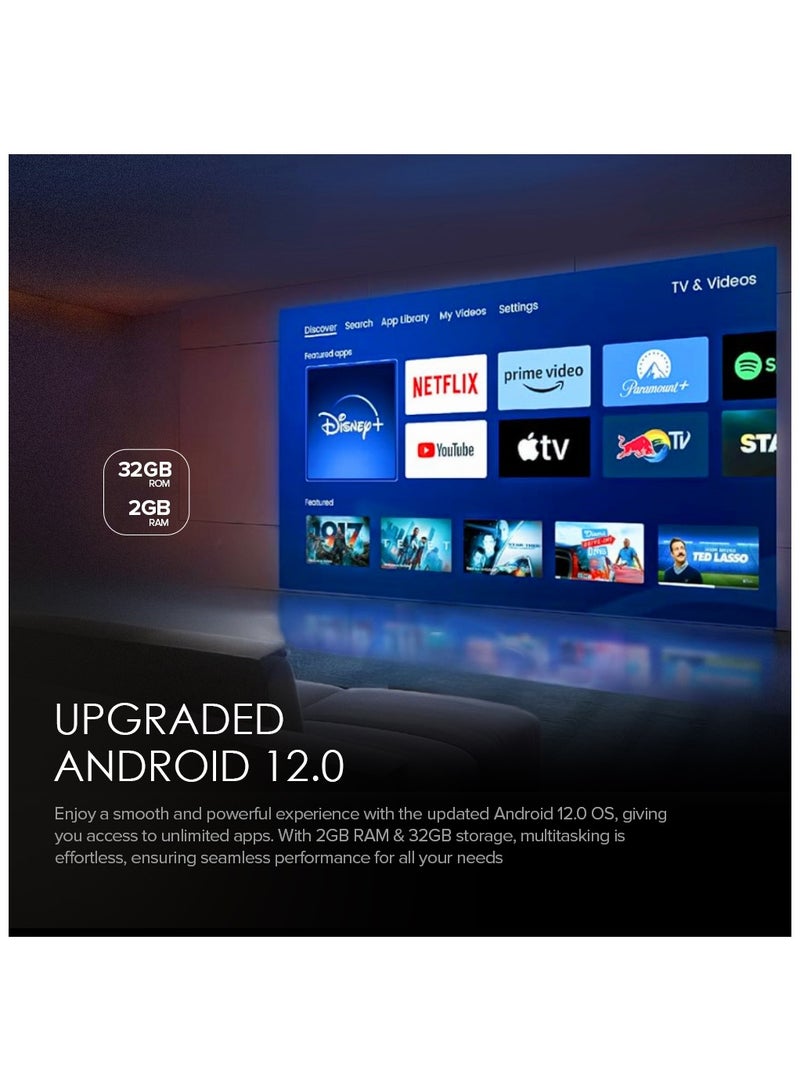 Wownect Pro Smart Android 12.0 Projector 4K FHD 1080P, 1200 ANSI [Dust-proof, Fully Sealed]  2G+32G Wifi 6 BT 5.0 Home Theater Movie Projector WP104 Beam Pro - Image 5