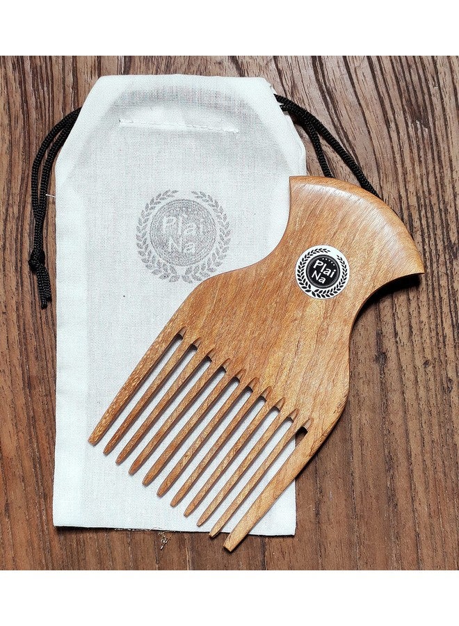 Plai Na Hair/Beard Pick/Wooden Afro Pick Comb For Women And Men Wood Afro Pick For Natural Black Hair No Snags No Static No Tangle - Image 4
