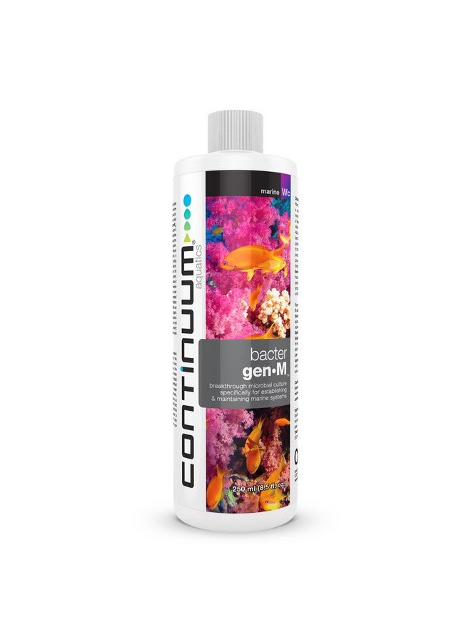 Continuum Aquatics BacterGen M - Marine Nitrifying Bacteria & Waste Reducer - Clears Water, Lowers Ammonia, Nitrites, Phosphates - Reef & Fish Safe 250 ml - Image 1