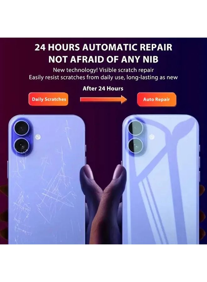 4Pcs Back Hydrogel Film For IPhone 17 Pro Max Air 16 16e 16 Pro Max 15 14 13 12 11 XS Max X XR Soft Clear Screen Protector - Image 2