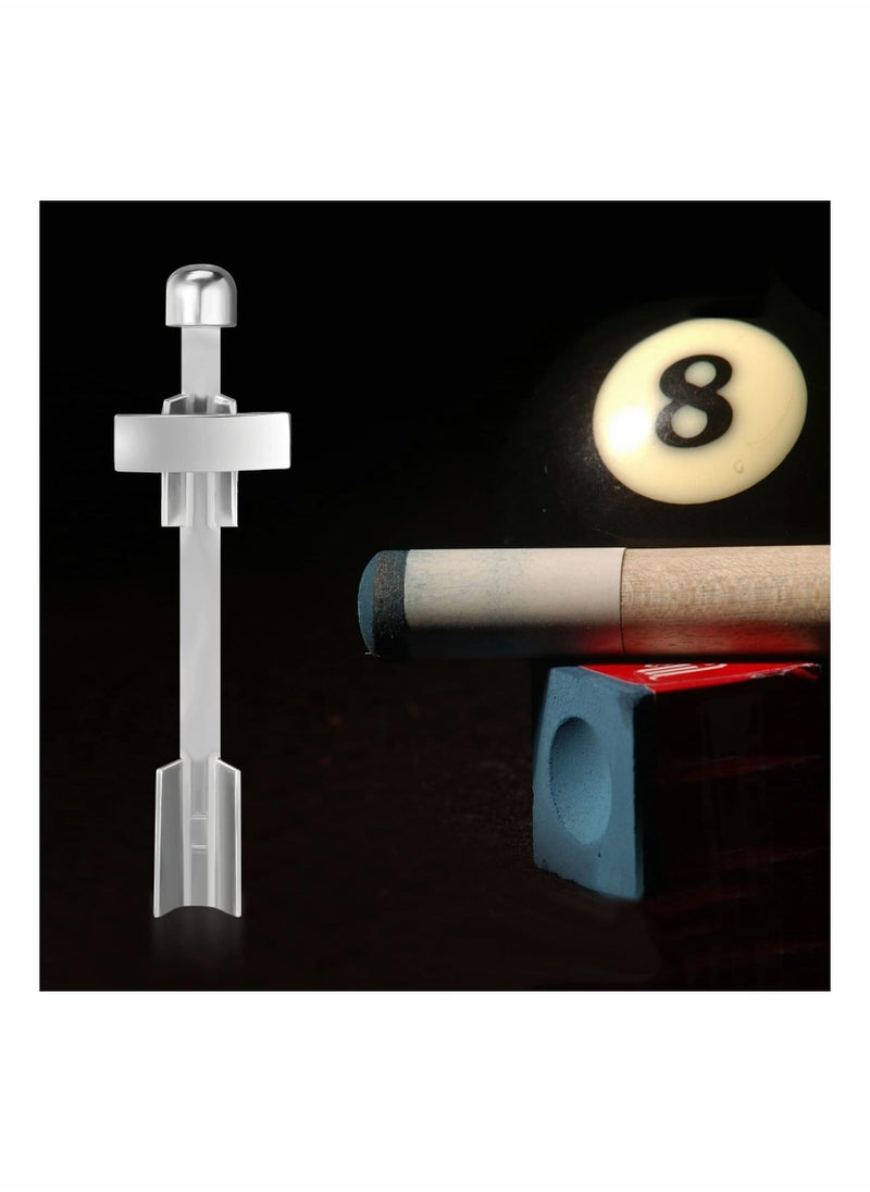 Excefore Billiard Cue Clamp 3 Pieces Pool Cue Tip Clamp Stainless Steel Cue Stick Tip Repair Kit for Billiard Table Cue Tips Accessories  - Image 5