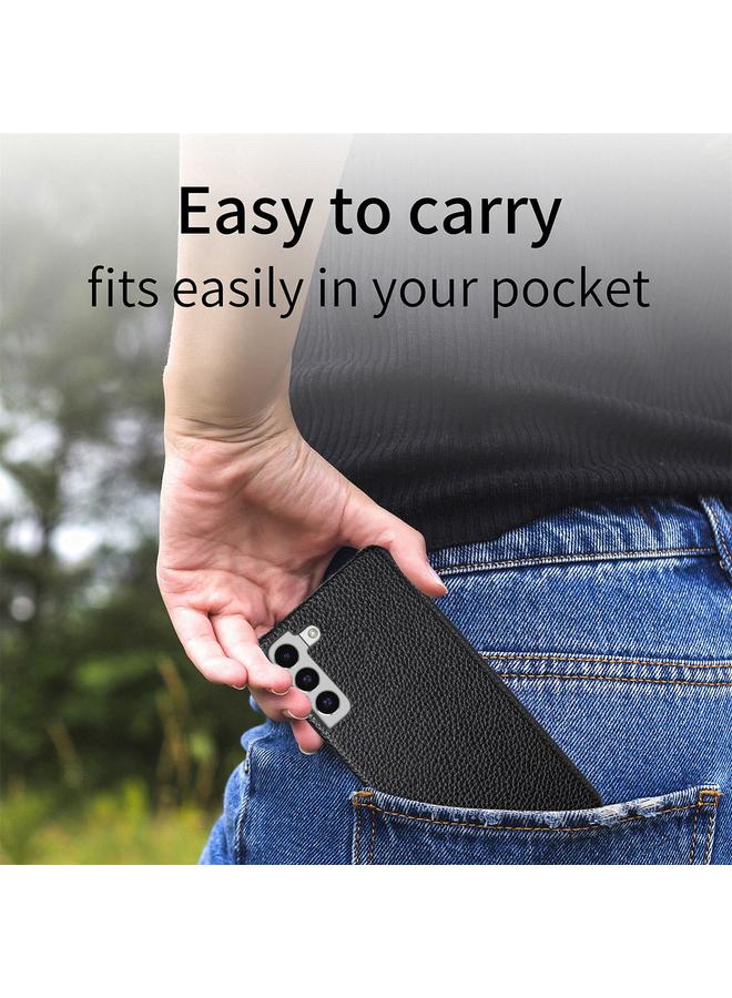 S-TOP Case For Samsung Galaxy S22 5G Litchi Oil Edge Leather Back Phone Case - Image 5