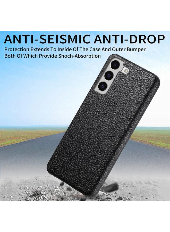 S-TOP Case For Samsung Galaxy S22 5G Litchi Oil Edge Leather Back Phone Case - Image 4