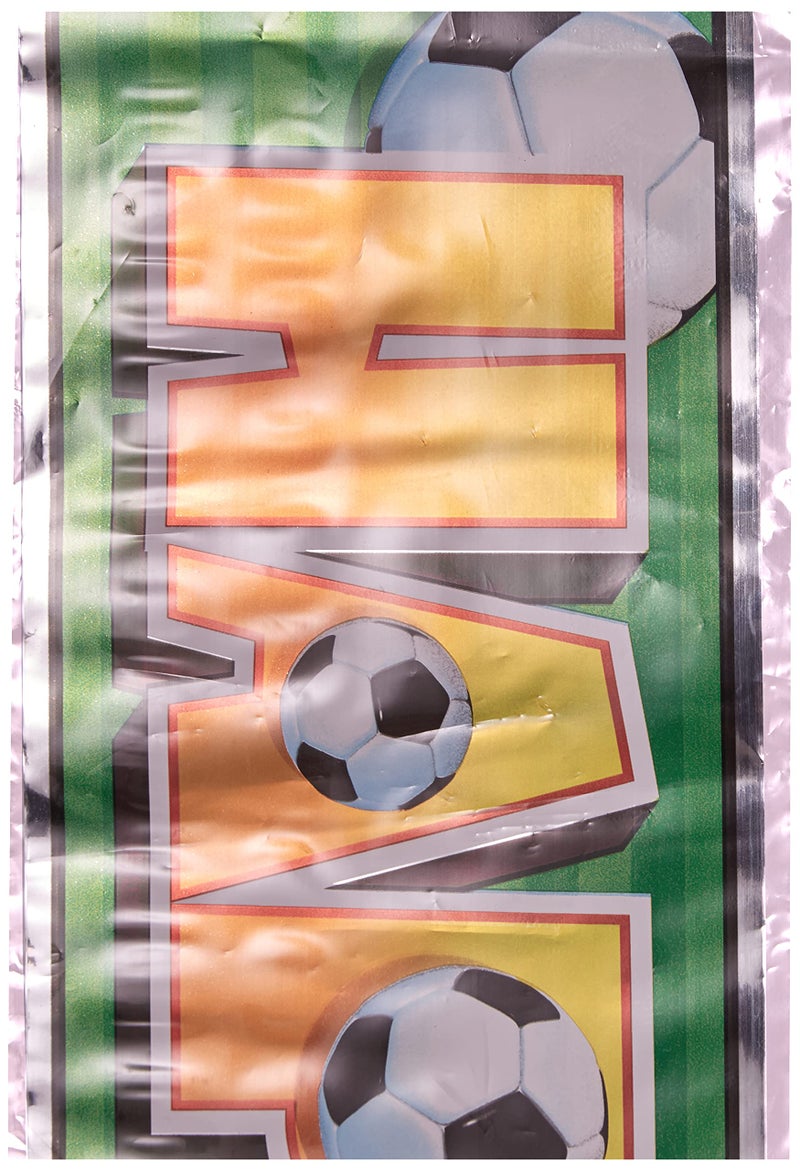 Unique Foil 3D Soccer Banner - 12 ft (1 Count) - Multicolor Foil Party Decor - Ultimate Sports Celebration Accessory - Image 4