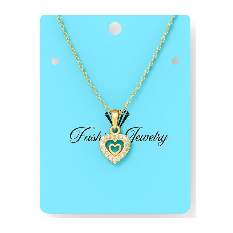 ST logo 40 Pcs Blue Necklace Display Cards Necklace Holder Cards Packaging Selling Card for Small Business Plastic Earring Card Holder, Jewelry Organizer, Jewelry Packaging, DIY Holder - Image 3