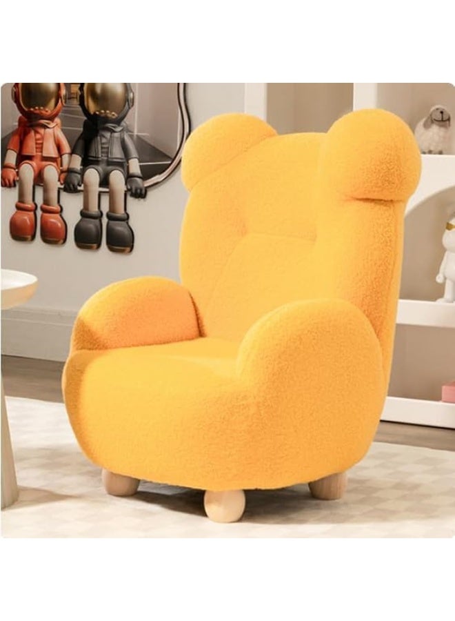 Generic Kids Adorable Cartoon Bear Sofa Chair A Cozy and Cute Seating Solution (yellow)  - Image 1