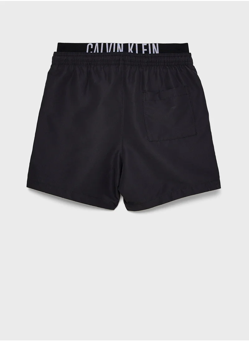 كالفن كلاين جينز Kids Medium Double Waistband Swim Shorts