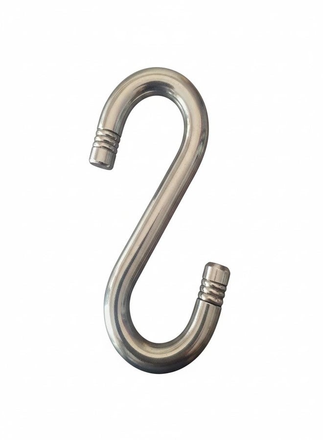Proniks Stainless Steel Heavy-Duty Metal S-Hook, Chrome-Plated Steel, Double-Ended Design (Pack of 1) - Image 1