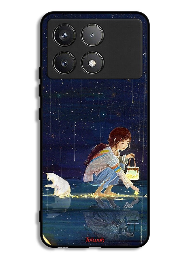 Tolwak Xiaomi Poco F6 Pro Protective Case Cover Collecting Stars Art - Image 1