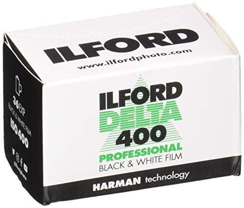 Ilford G Black and White 1748192 Delta Pro Fast Fine Grain Film, ISO 400, 35mm, 36 Exposures (3 Pack), Black/White - Image 1