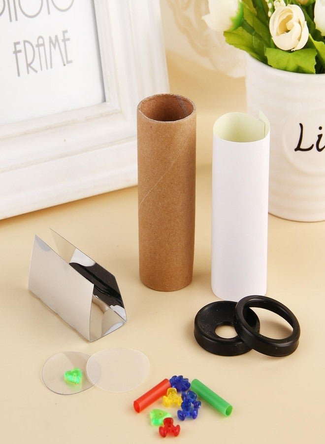 Dranvosk 10 Sets DIY Kaleidoscope Kit for Kids - Blank Classic Kaleidoscope Making Kit,Creative Preschool Science Toy for Children,Halloween Goodie Bag Supplies - Image 4