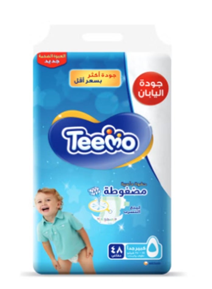 Teemo Baby Diapers Size 5 Junior 14-25 kg Mega Pack 48 Diapers - Image 1