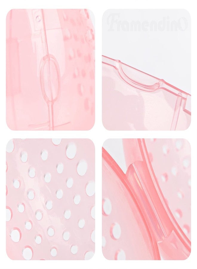Framendino, 4 Pack Pink Makeup Beauty Sponge Case Holder Egg Storage for Women Girls - Image 3