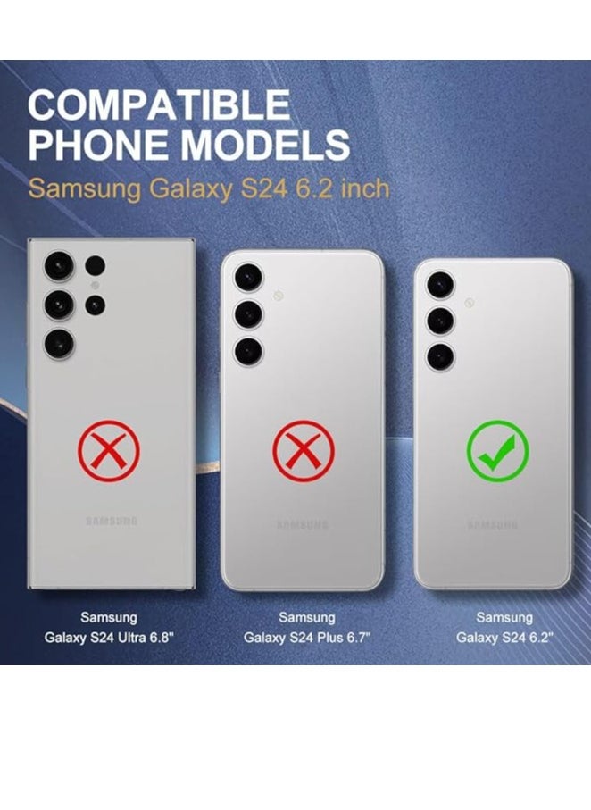 YoYoTech Samsung Galaxy S24 Case 5G Clear (2024) Zero-Fingerprints Anti-scratch Hard Back Cover,Slim and Soft TPU Full Coverage Drop Proof Anti-scratch Cover  - Image 5