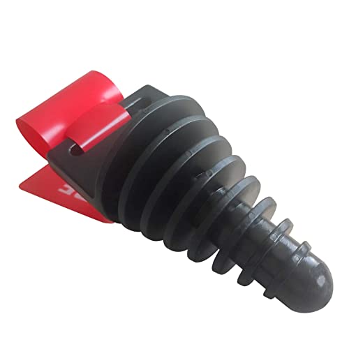 NACHEE Dirt Bike Accessories Muffler Exhaust Tail Pipe Plug, Wash Plug with Streamer for 2 and 4 Stroke Motorcycle Dirt Bike ATV, Black Rubber Exhaust Silencer - Image 4