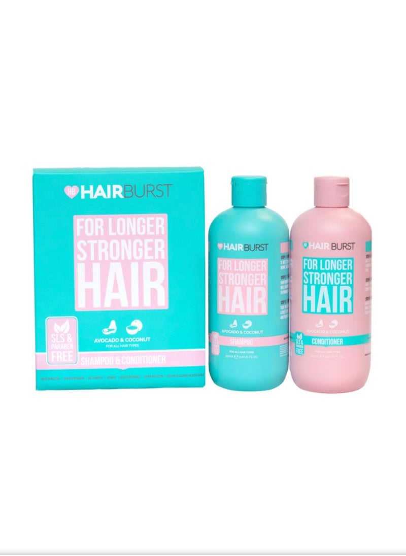 HAIR BURST Hairburst Shampoo and Conditioner For Longer Strong Hair Duo Pack 