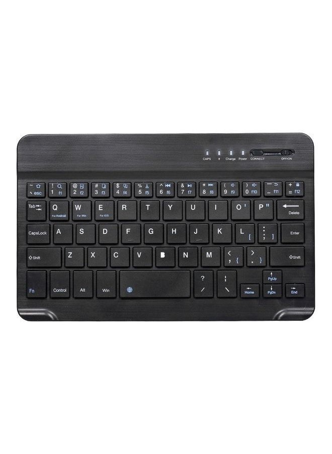 NIBEMINENT 7-inch Mini Ultra-slim Wireless Keyboard Black  - Image 1