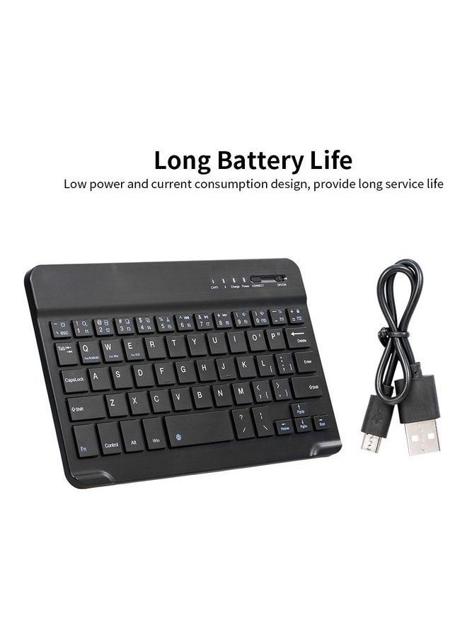 NIBEMINENT 7-inch Mini Ultra-slim Wireless Keyboard Black  - Image 5