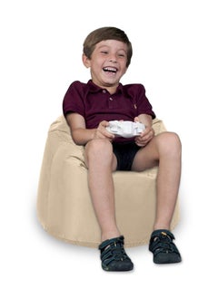 ANDERSON ANDERSON Ultra Soft Small Luxury Waterproof BeanBag Chair Filling with Beans Highly Comfortable Suitable For Kids Beige Colour  - Image 2