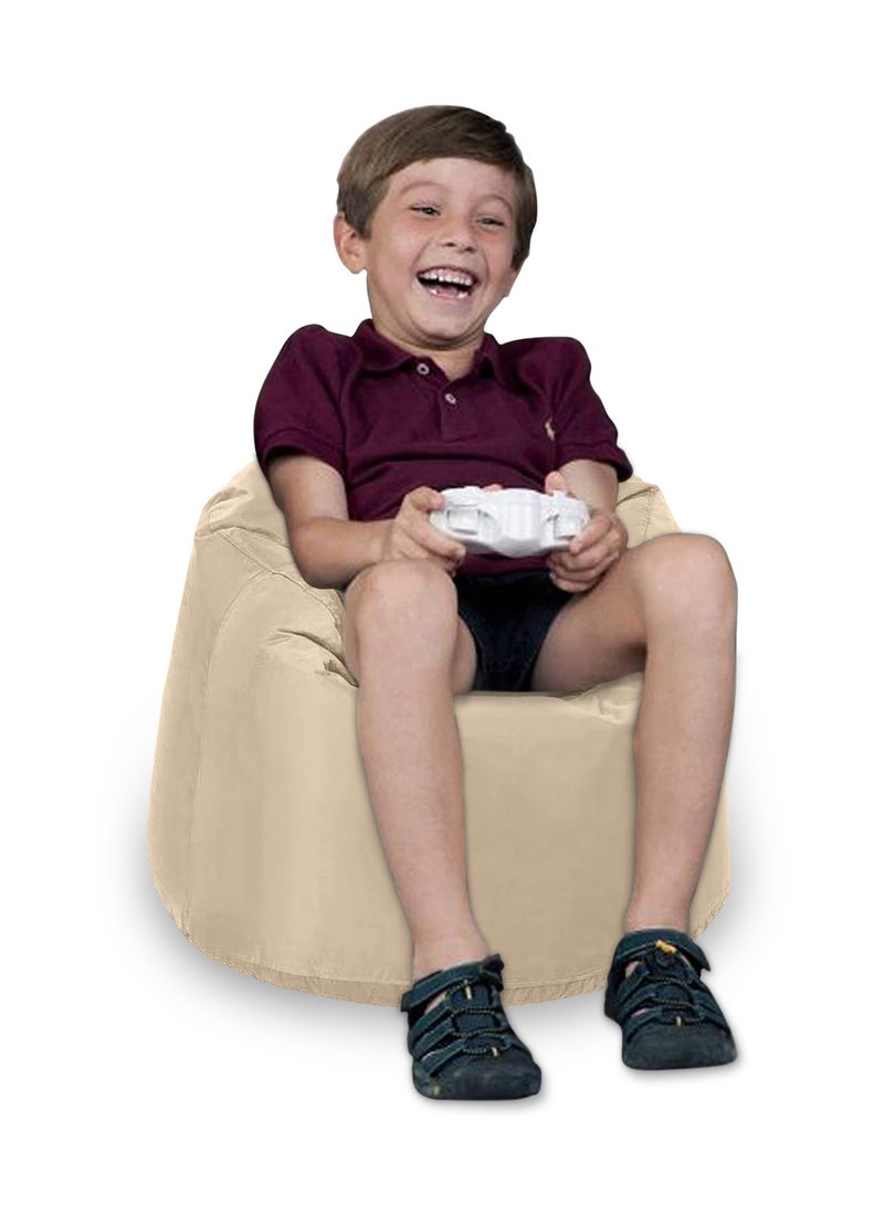 ANDERSON Ultra Soft Small Luxury Waterproof BeanBag Chair Filling with Beans Highly Comfortable Suitable For Kids Beige Colour - Image 2