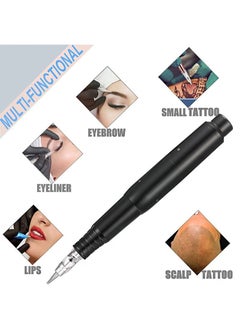 واي بيوتي مجموعة آلة الوشم الدائم مع 15 عبوة من أقلام الوشم Microblading للحواجب ، مجموعة أدوات الوشم ، معدات آلة الوشم الصباغ ، صالون تجميل للمبتدئين وفناني الوشم المحترفين - أسود  - Image 3